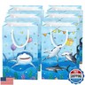 WERNNSAI 16Pcs Shark Party Gift Bags - Ocean Shark Birthday Party Favors Bag for Kids Boys Under the Sea Goodie Bags for Baby Shower Birthday Beach Pool Party Supplies