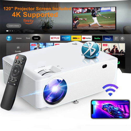 28000 Lumens 4k 1080p Fhd 5g Wifi Bluetooth Video Home Theater Hdmi Av