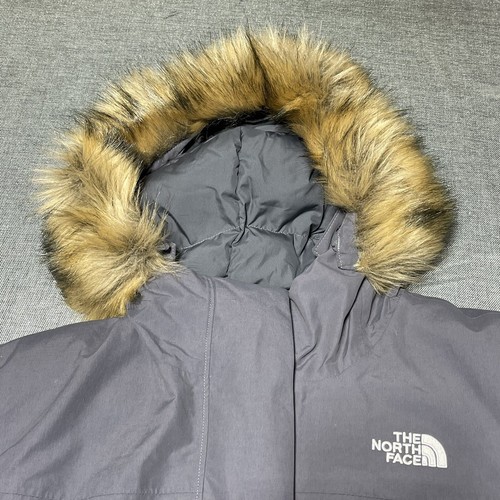 Pre-owned The North Face Women's Arctic Parka 550 Down Warm Winter Jacket Grey Sz Xxl In Vanadis Grey / Tnf White Logo