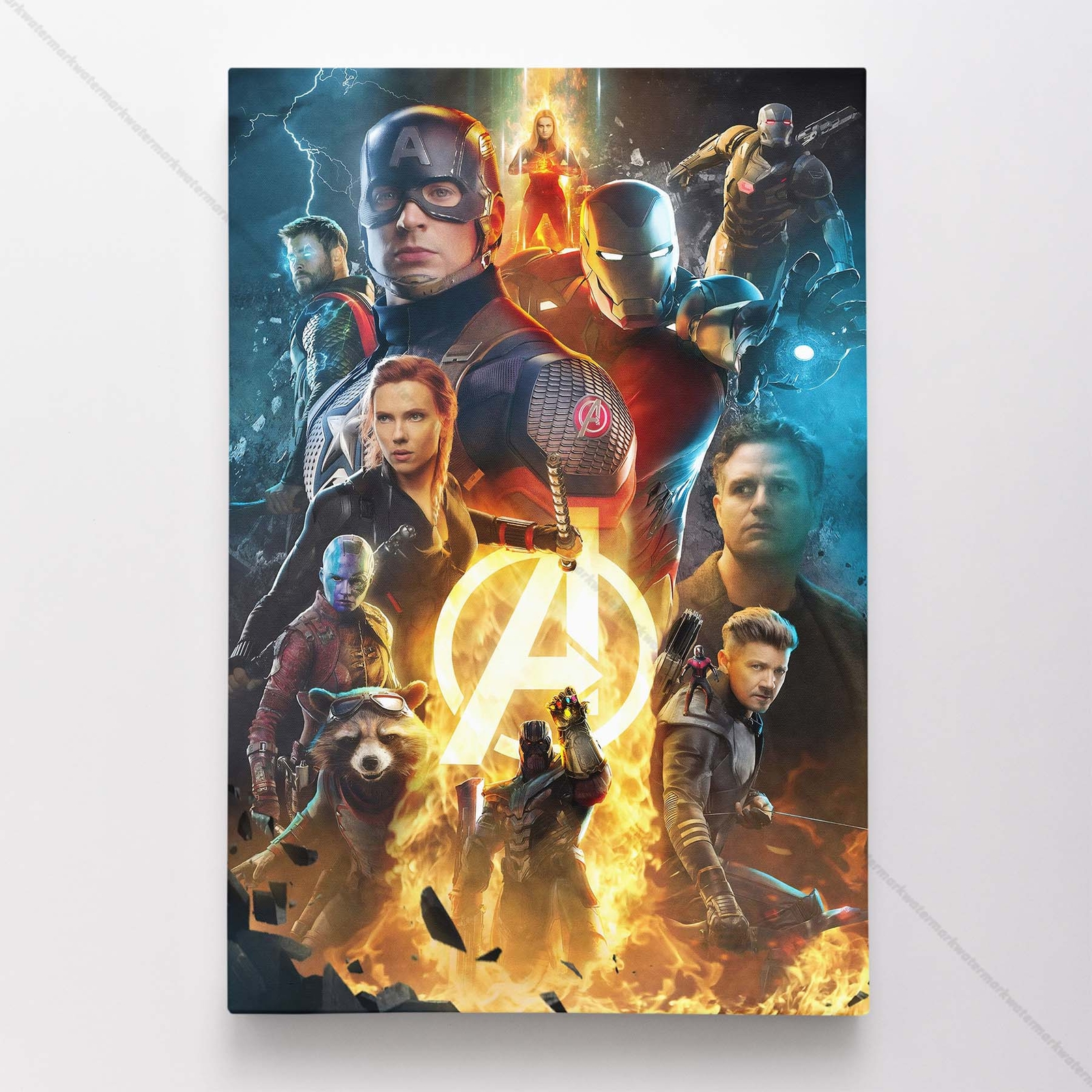 Avengers Poster Canvas Movie Endgame Superhero Marvel Art Print #8125