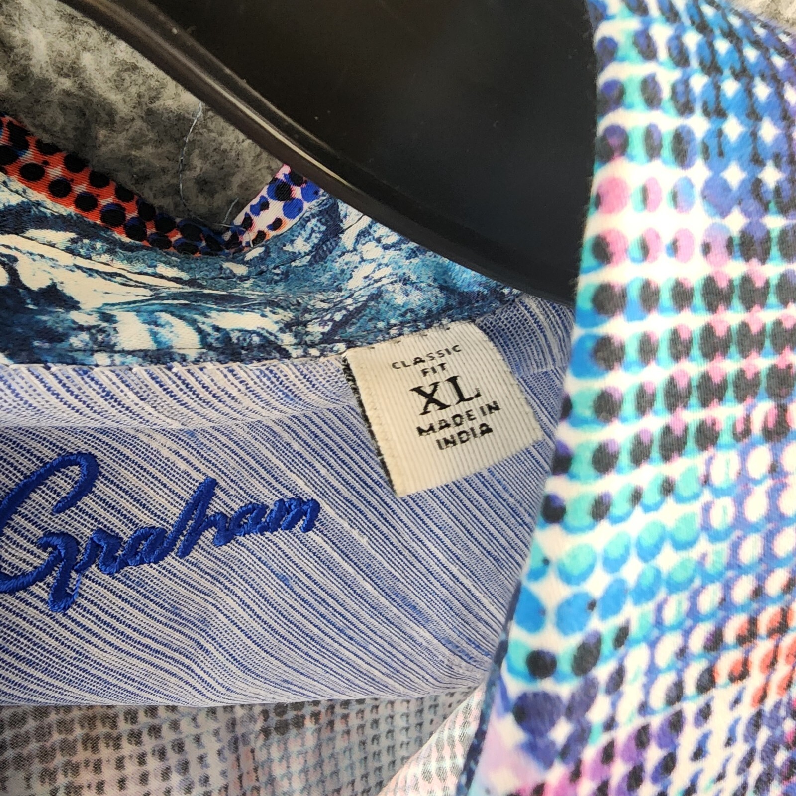 Robert Graham Outer Banks Classic Fit Button Up Shirt Men's XL Multi Printed L/S - Picture 7 of 14