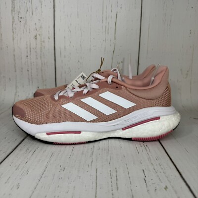 Brand New Women’s Adidas Solar Glide 5 GY8728 Rose Boost Running Shoes Size 6.5