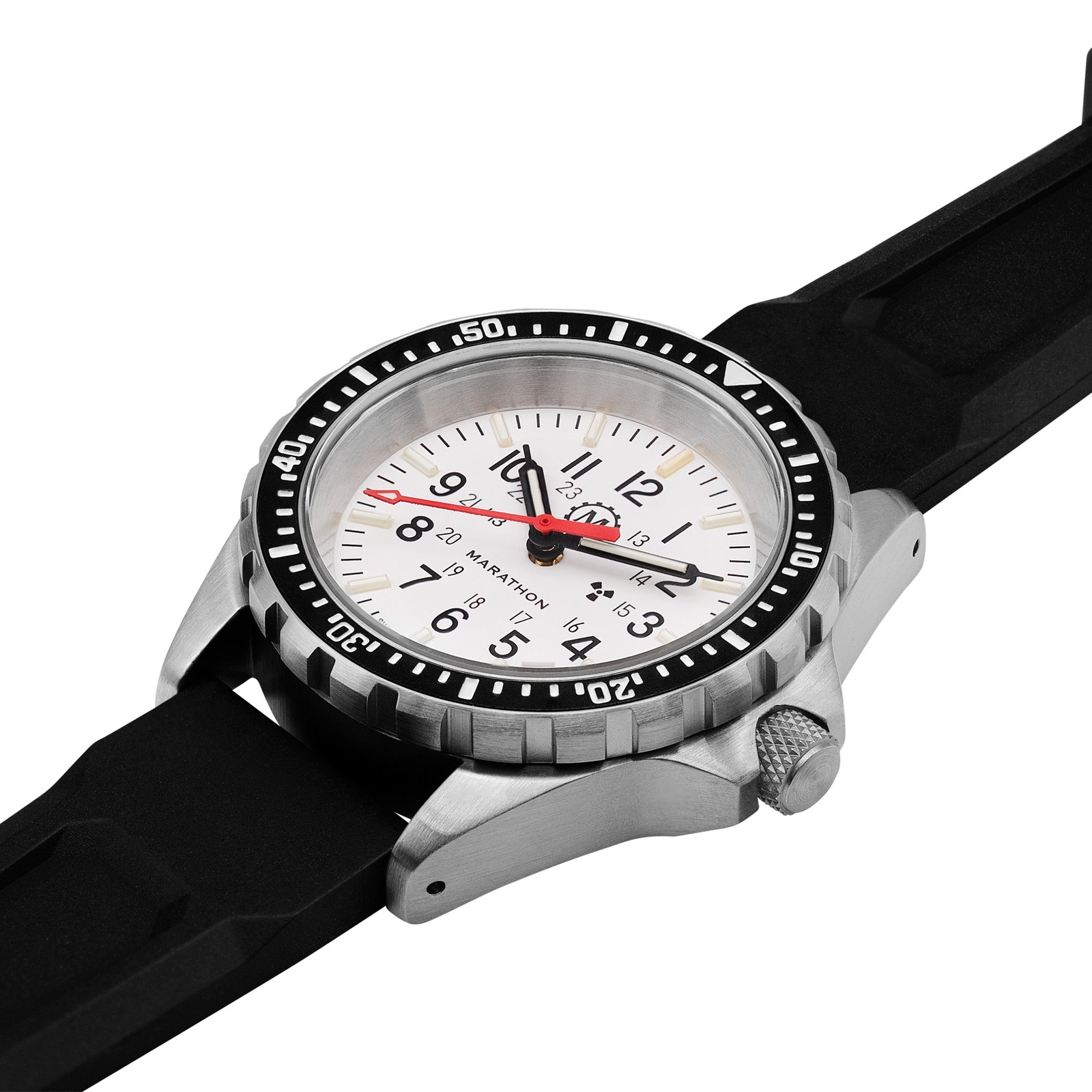Pre-owned Marathon Artic Medium Tsar H3  Dive Watch, 36mm, 3-pc Swiss Strap -