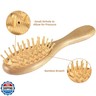 Baby Hair Brush and Comb Set (4-Piece) for Newborn - Wooden Baby Hairbrush Set，A Beechwood Brush, Baby Airbag Brush, Beech Handle Brush, and Prevent Cradle Cap Silicone Brush - Ideal Registry Gift