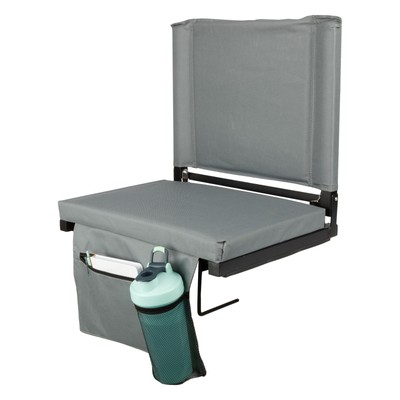 Home-Complete Portable Bleacher Seat Cushion Wide Stadium Chair With Back