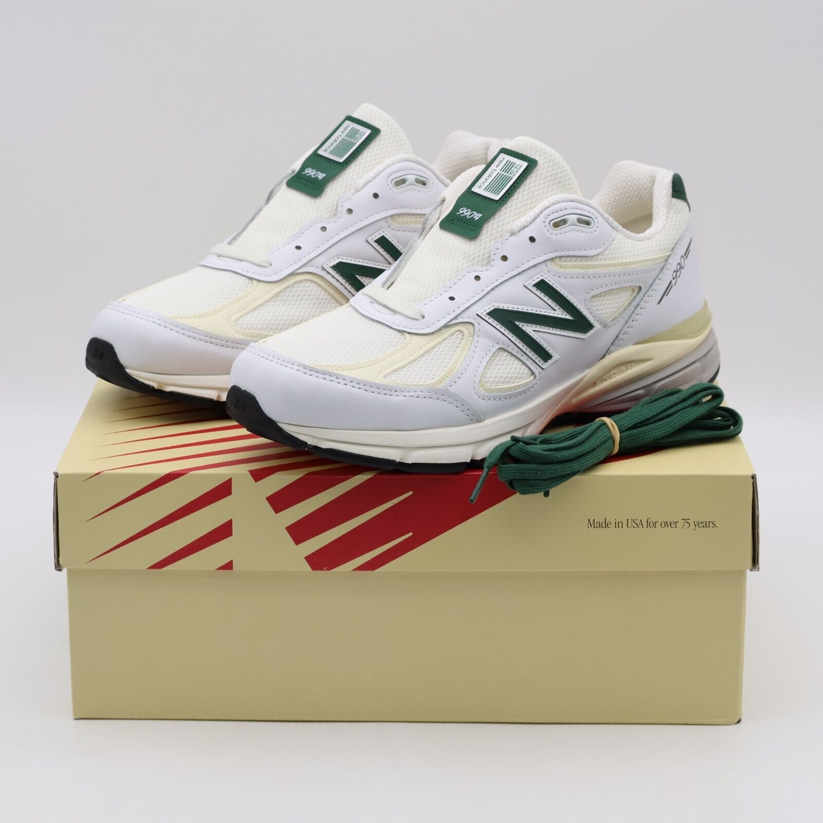 U990TC4 New Balance 990V4 White Green Made in USA (Men's) | eBay U990TC4 New Balance 990V4 White Green Made in USA (Men's) | eBay