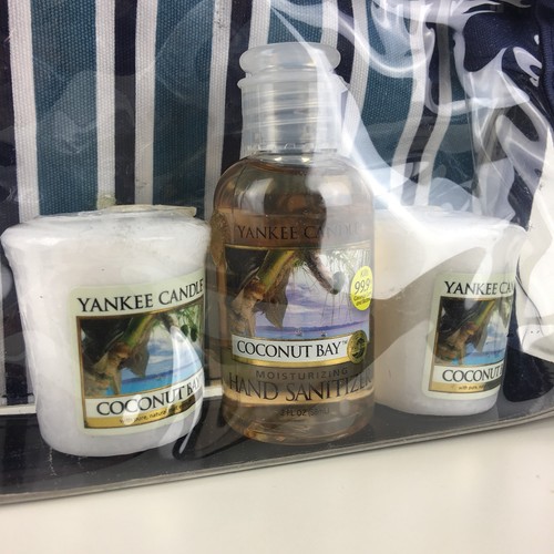 Yankee Candle Coconut Bay Votive Hand Sanitizer Set