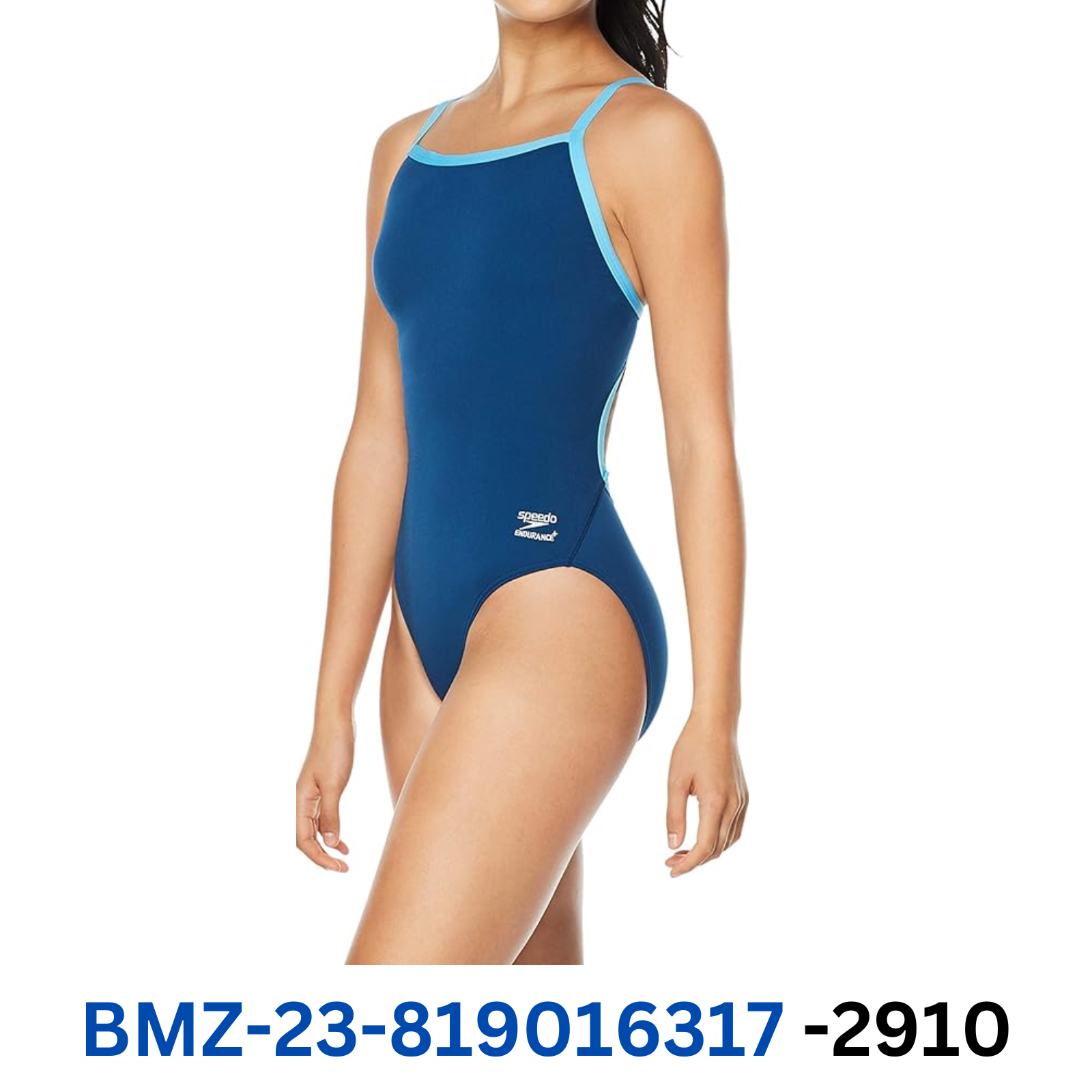 Speedo Women's Swimsuit One Piece Endurance+ Flyback Solid Navy/Blue,26
