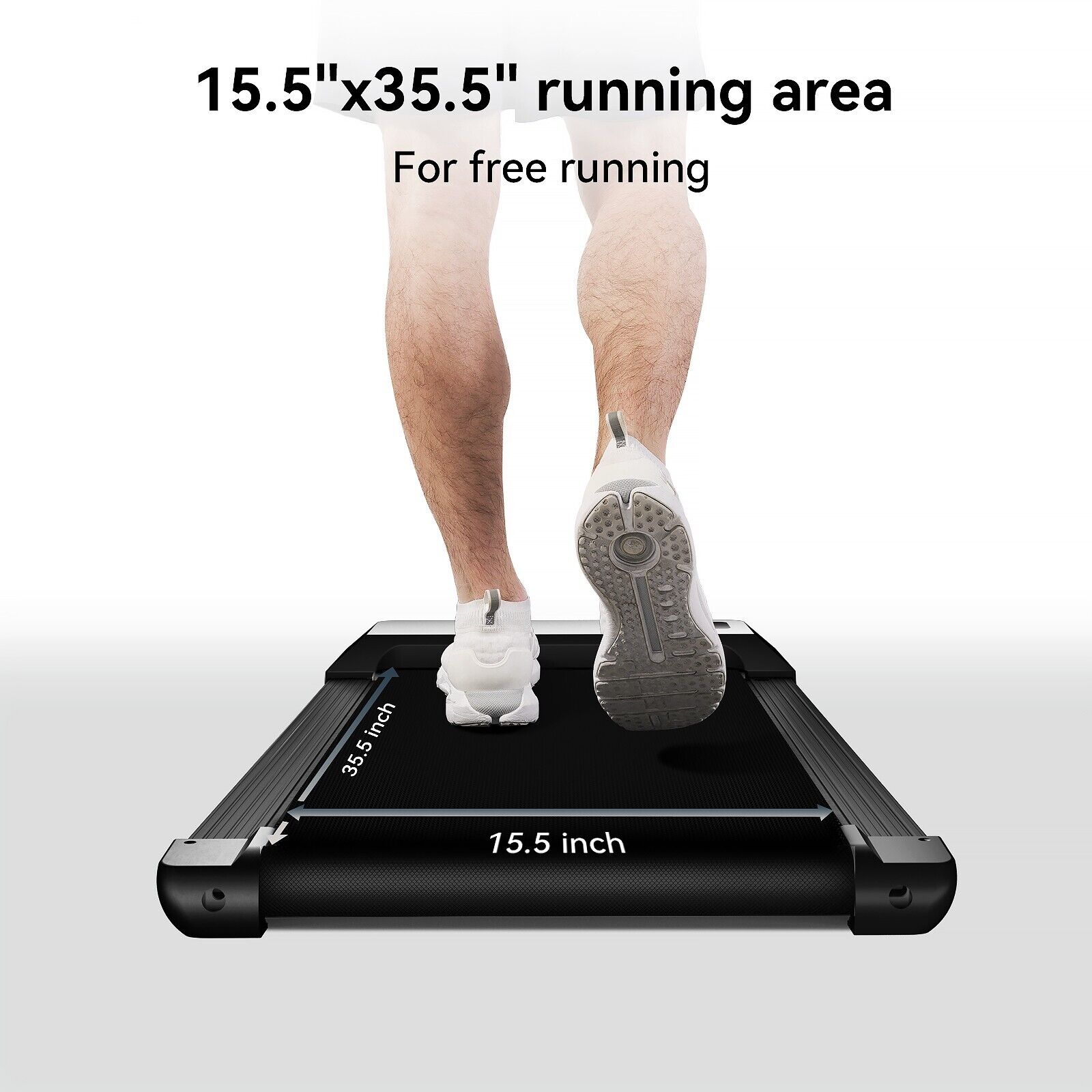 Walking Pad under Desk Treadmill Quiet 300 LBS Capacity Portable with Remote