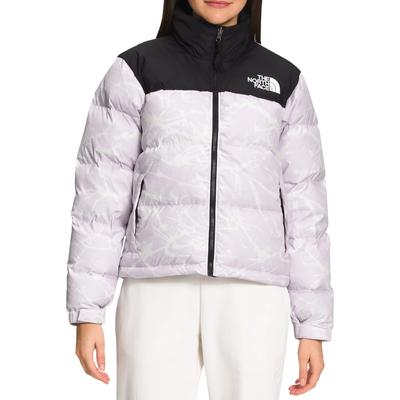 ノースフェイスヌプシ　ラベンダーフォグ THE NORTH FACE SHORT NUPTSE JACKET (LADIES) ラベンダーフォグ