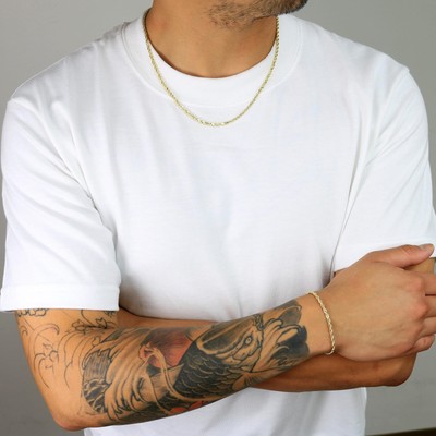 NURAGOLD 14K YELLOW GOLD MENS 3MM ITALIAN DIAMOND CUT ROPE CHAIN PENDANT NECKLACE 28"