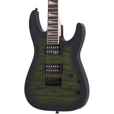 Jackson JS Series Dinky  JS32Q DKA HT Electric Guitar, Transparent Green Burst