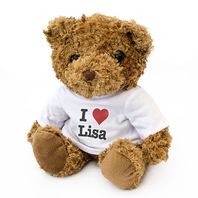 NEW - I LOVE LISA - Teddy Bear Cute Cuddly Gift Present