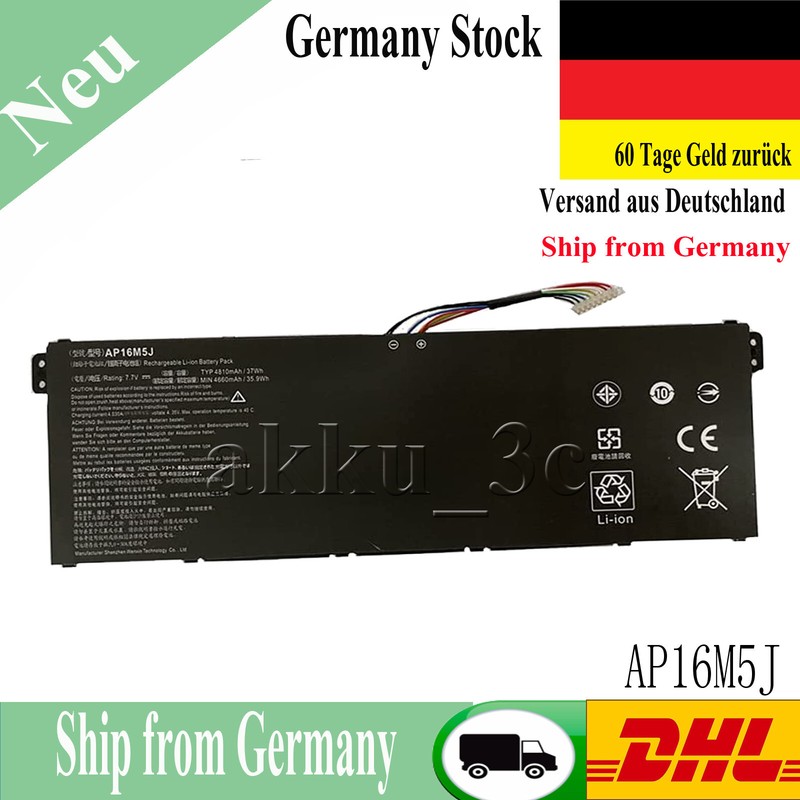 Ap16m5j Batteie Akku FÃ¼R Acer Aspire 1 A114-31-C4hh A114-31-C0gd A114-31-C1hu