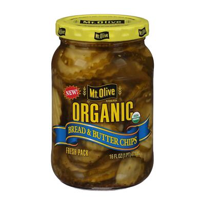 Mt Olive Pickle Co - Organic Pickles - Bread And Butter Chips