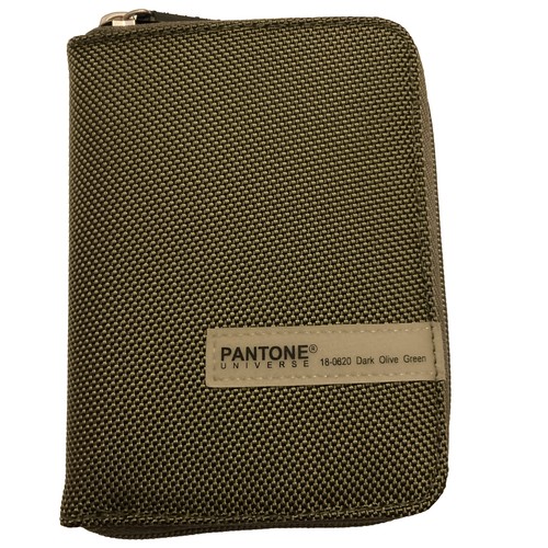 Pantone Universe Olive Green Credit Card Holder Wallet Case ID