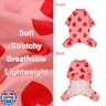 Dog Pajamas for Small Dogs Girl Boy Super Soft Dog Clothes Fleece Puppy Pjs Jammies 4 Leg for Chihuahua Yorkie Winter Spring Onesies Jumpsuit Clothing Cute Pet Outfits Pink Love Heart, S