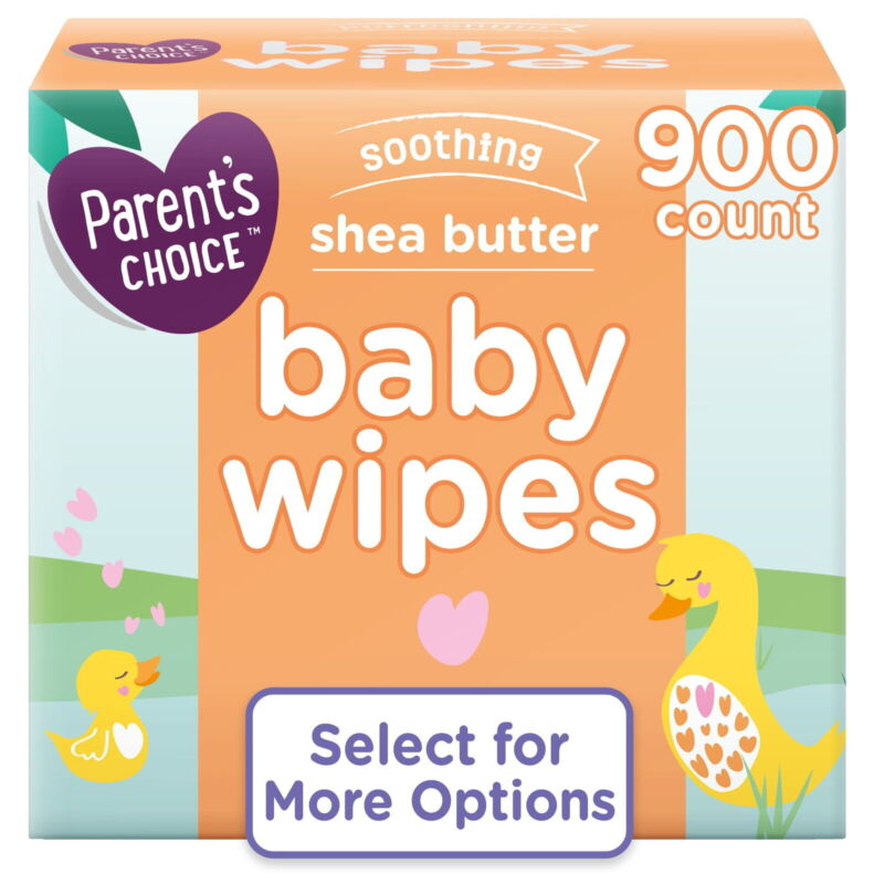 Parent'S Choice Shea Butter Baby Wipes, 900 Count