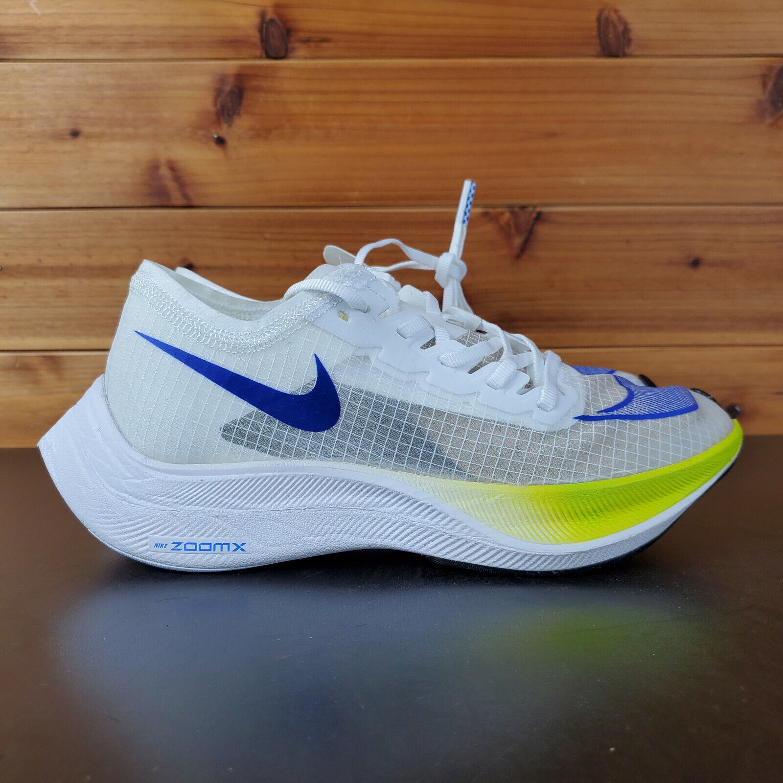 Nike ZoomX VaporFly NEXT% Running Shoes Ekiden White Blue Nike ZoomX VaporFly NEXT% Running Shoes Ekiden White Blue