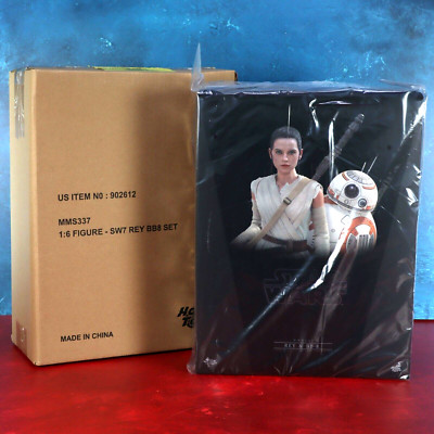 Hot Toys Star Wars Rey & BB-8 Force Awakens 1:6 Scale Daisy Ridley MMS337 New