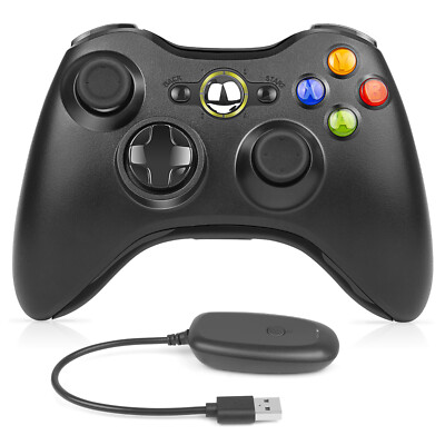 Wireless Controller For Microsoft Xbox 360/ 360Slim/ 360E, PC Windows 11/10/8/7