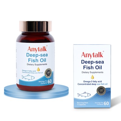 Deep sea Fish Oil Omega-3 capsules high concentration concentrated fish oil