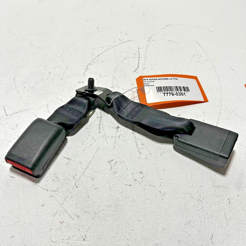 Used 2018-2020 HONDA ACCORD REAR DRIVER SIDE W/ CENTER SEAT BELT SEATBELT BUCKLE OEM