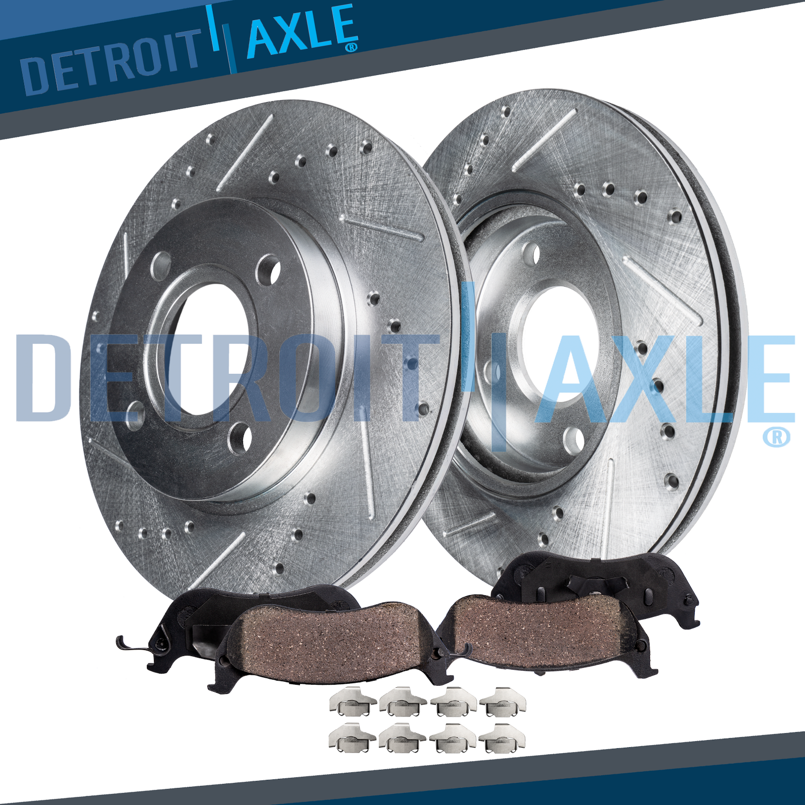 Front Drilled Brake Rotors + Brake Pads For Nissan Sentra Altima