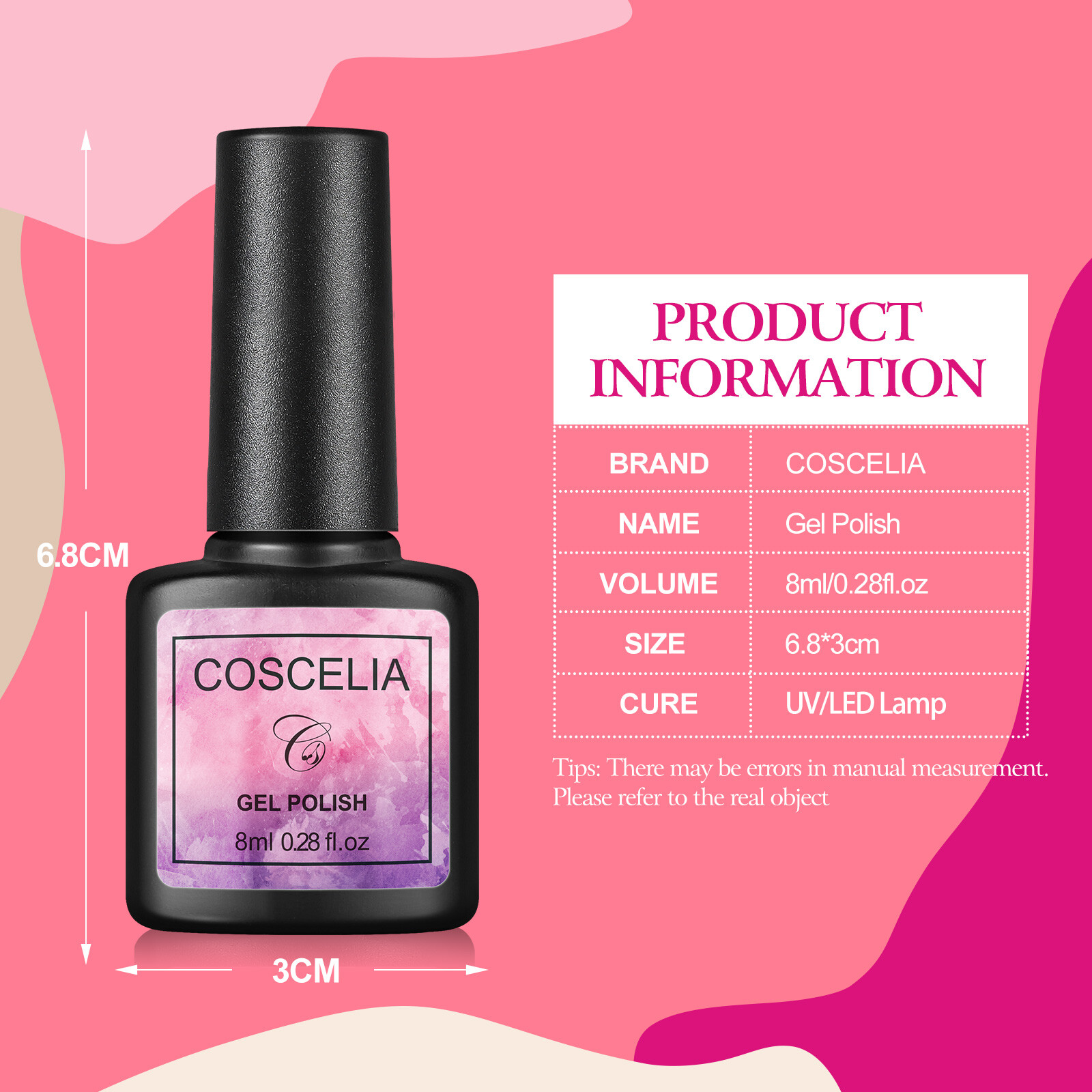 Gel Nail Polish Set with UV LED Nail Lamp 15 Gel Color Nail Kit Soak Off Gel Set