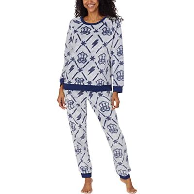 WIZARDING WORLD HARRY POTTER Fleect Jogger AOP Lounge Set Sweater Sweats Size L