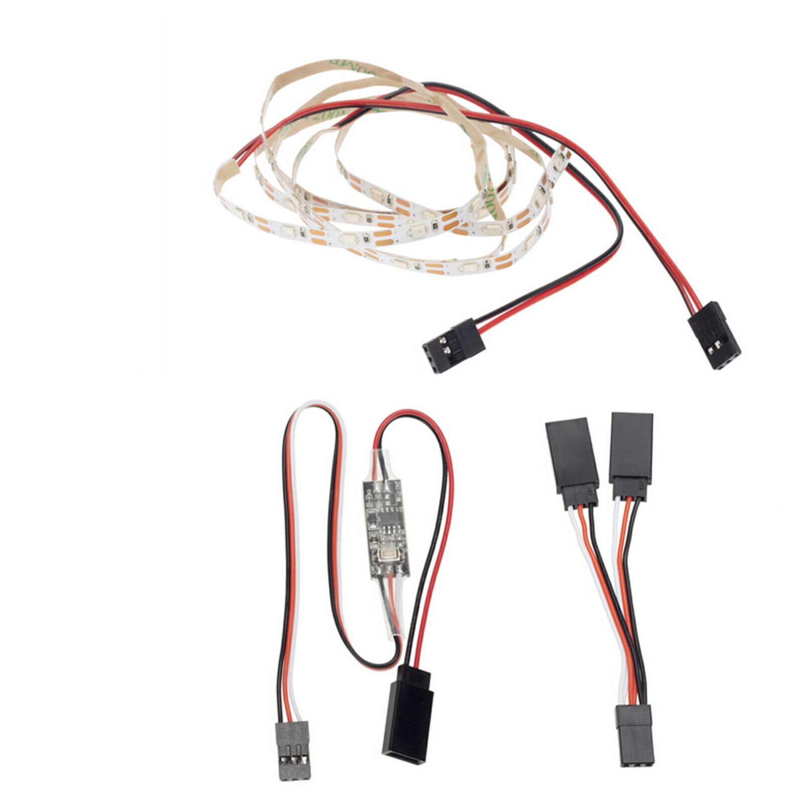 Striscia Luminosa A LED Per RC Ad Ala Fissa Aereo, Aereo Ad Ala Volante AR, Modello Drone Auto Camion (rosa - Foto 8