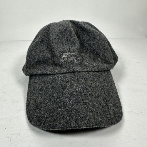 キャップ Burberry Grey Nylon Baseball Cap BURBERRY Wool Blend Unisex Logo Baseball Cap Gray One Size