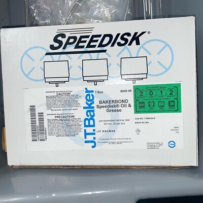 JT Baker Bakerbond SPE Solid Phase Extraction Speedisk Columns Oil And Grease