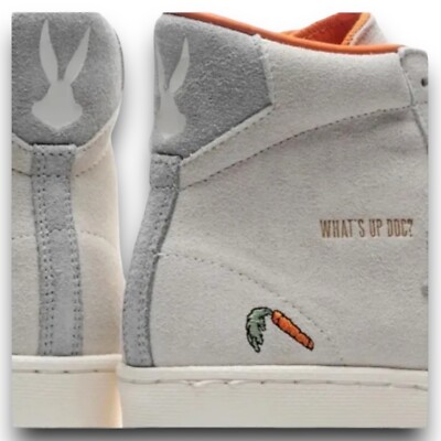 Converse x Bugs Bunny Pro Leather Hi Mens Sz 4 - Womens Sz 5.5 Natural 169223C