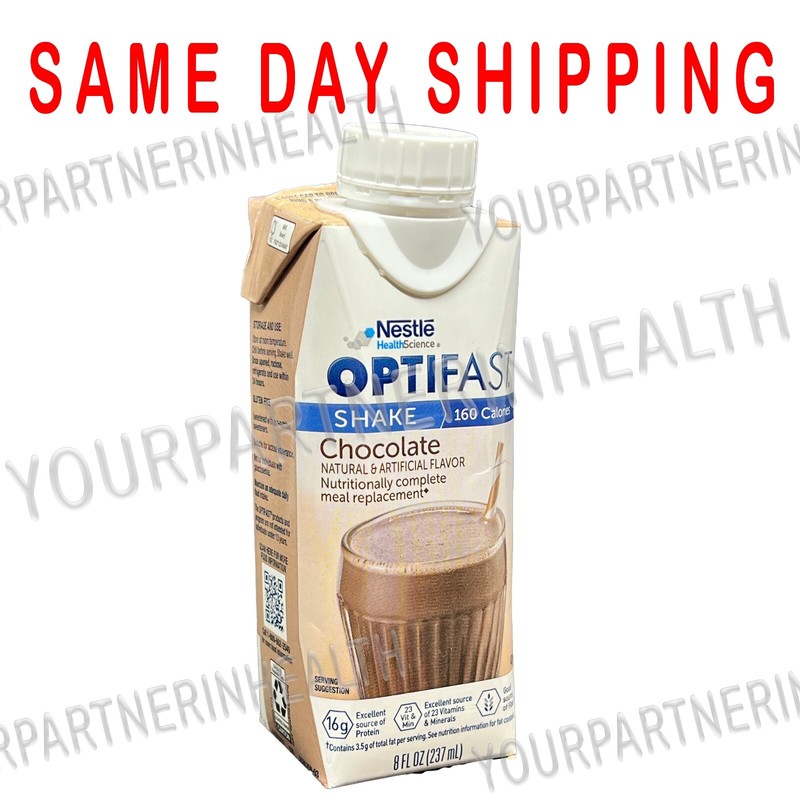 OPTIFAST® 800 READY-TO-DRINK SHAKES | CHOCOLATE | 24 SERVINGS | 2025 EXPIRATION