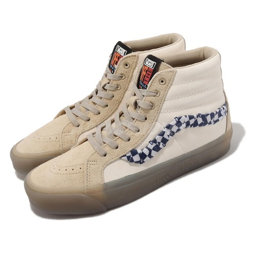 

Мужские повседневные кроссовки Vans Rokit x Sk8-Hi 38 DX WS Beige Translucent Pebble VN0000SQBKV, Бежевый, Sk8-hi 38 Dx Ws