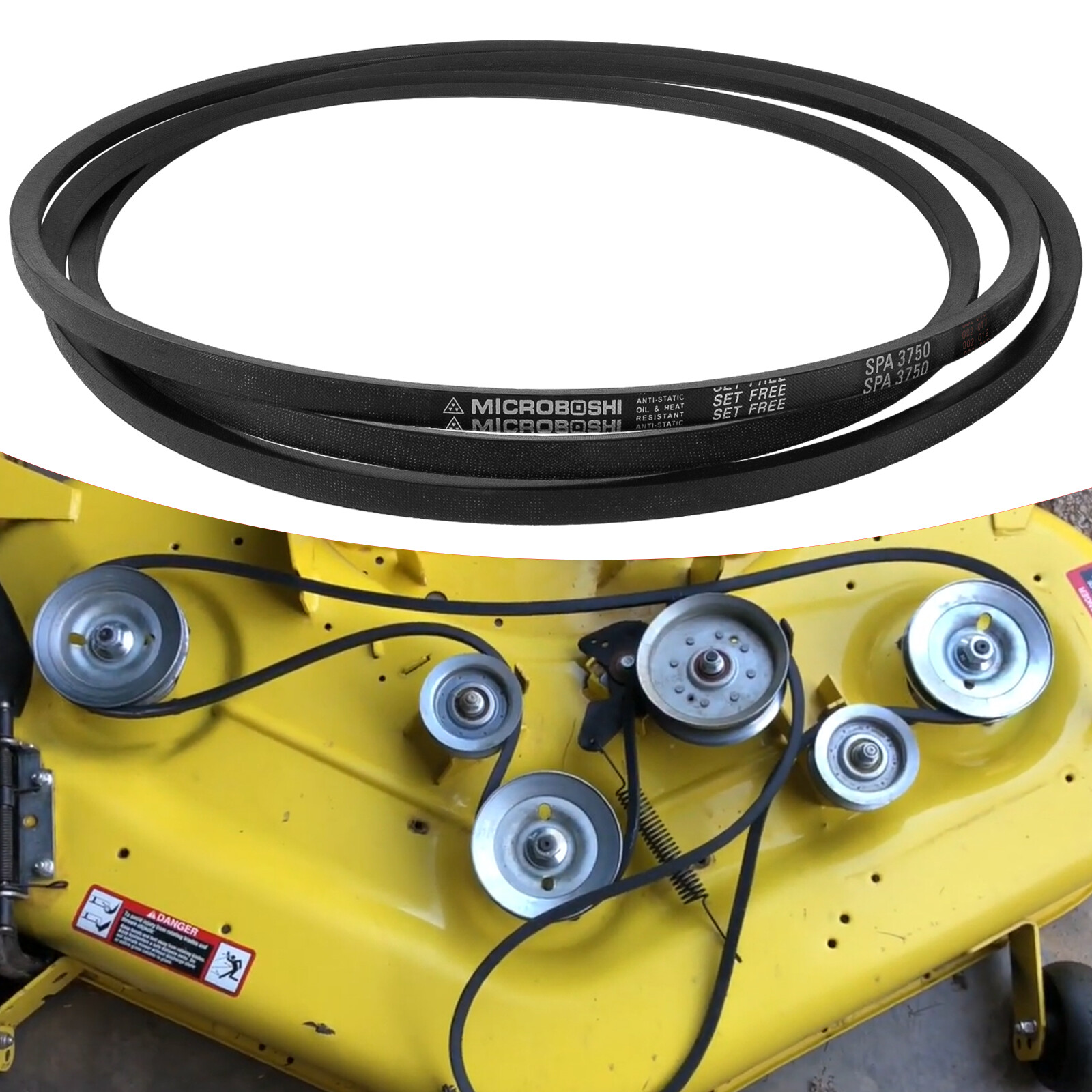 Mower Deck Drive Belt Replacement for John Deere GX20571 GX21833 D140 D150 L120 eBay