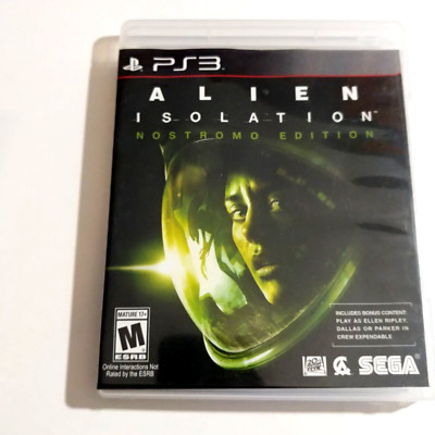 ALIEN ISOLATION NOSTROMO EDITION - Sony PlayStation 3 - Case Only/No Game