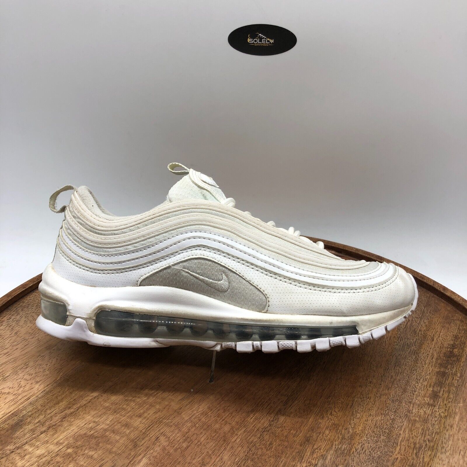 Nike Air Max 97 GS White Metallic Silver Shoes 921522-104 Nike Air Max 97 GS White Metallic Silver Shoes 921522-104
