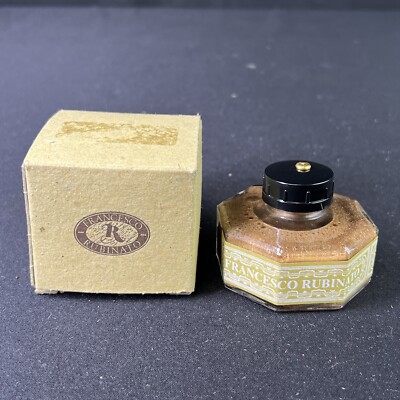 Vintage Francesco Rubinato INK In Octagonal Inkwell Gold Oro NEW