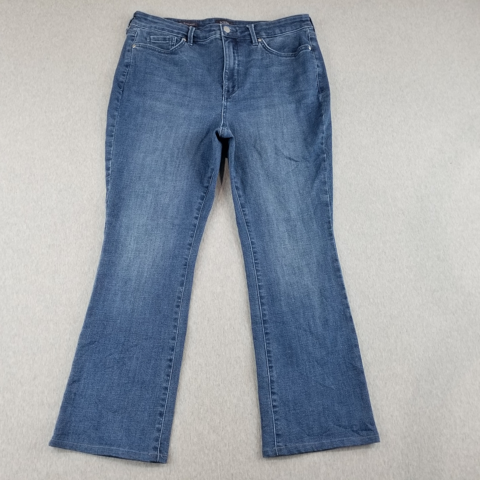 NYDJ Jeans Women's Sz 14p Blue Wash Billy MIni Boot Normcore