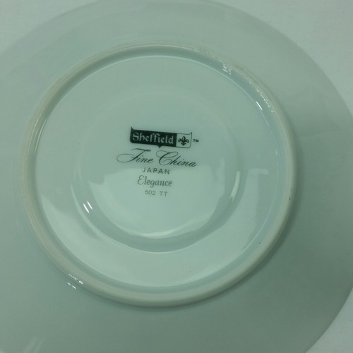 Tea coffee Sheffield Fine China Japan Elegance 502 Pattern 6 Cup & Saucer mug