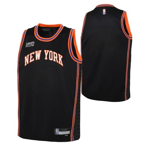 Outerstuff NBA Boys Youth (8-20) New York Knicks Mixtape Swingman Джерси, черный