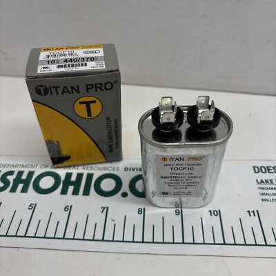 TITAN PRO TOCF10 RUN CAPACITOR 10MFD 440/370
