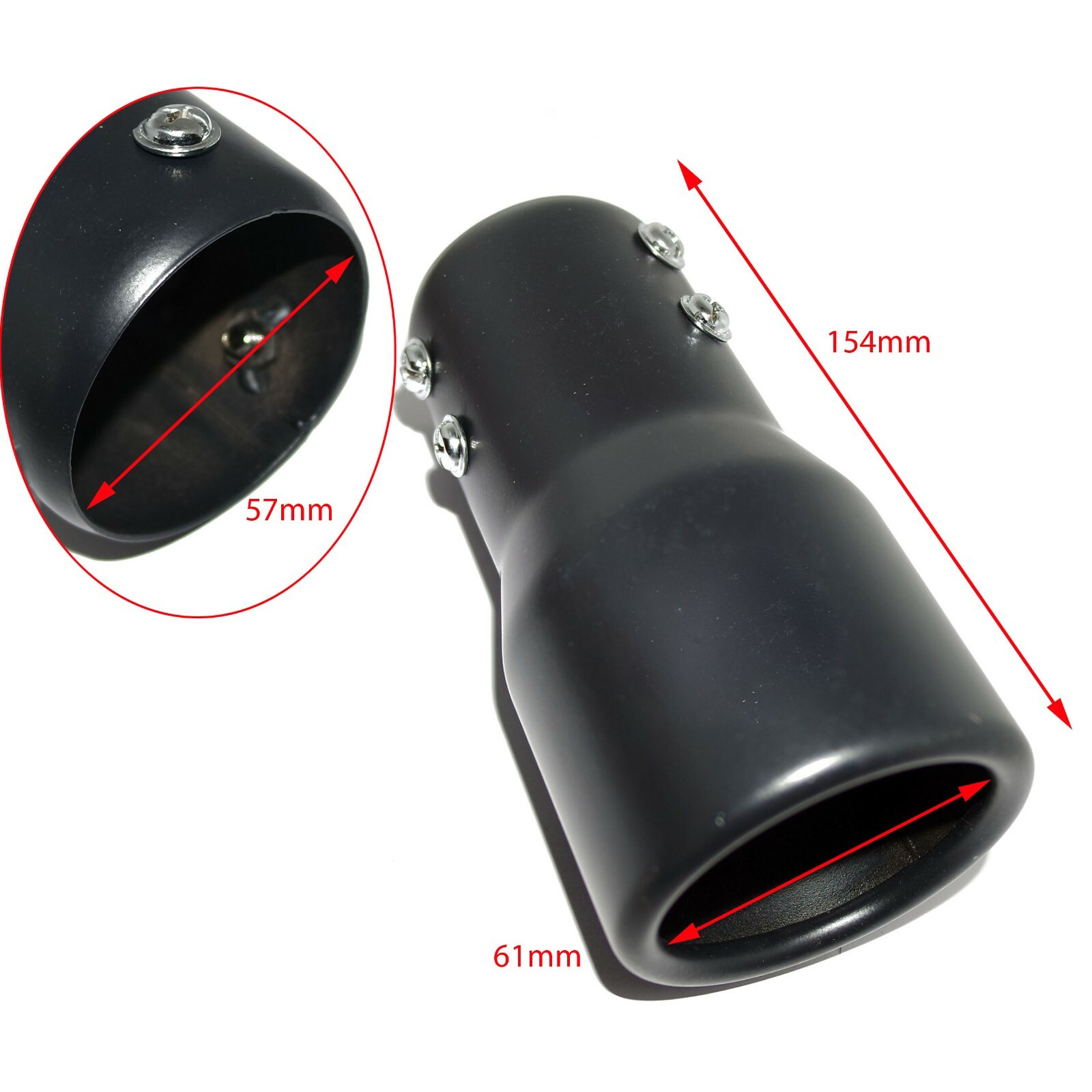 Fits Royal Enfield Classic 350 500 Exhaust Silencer Muffler Extension  