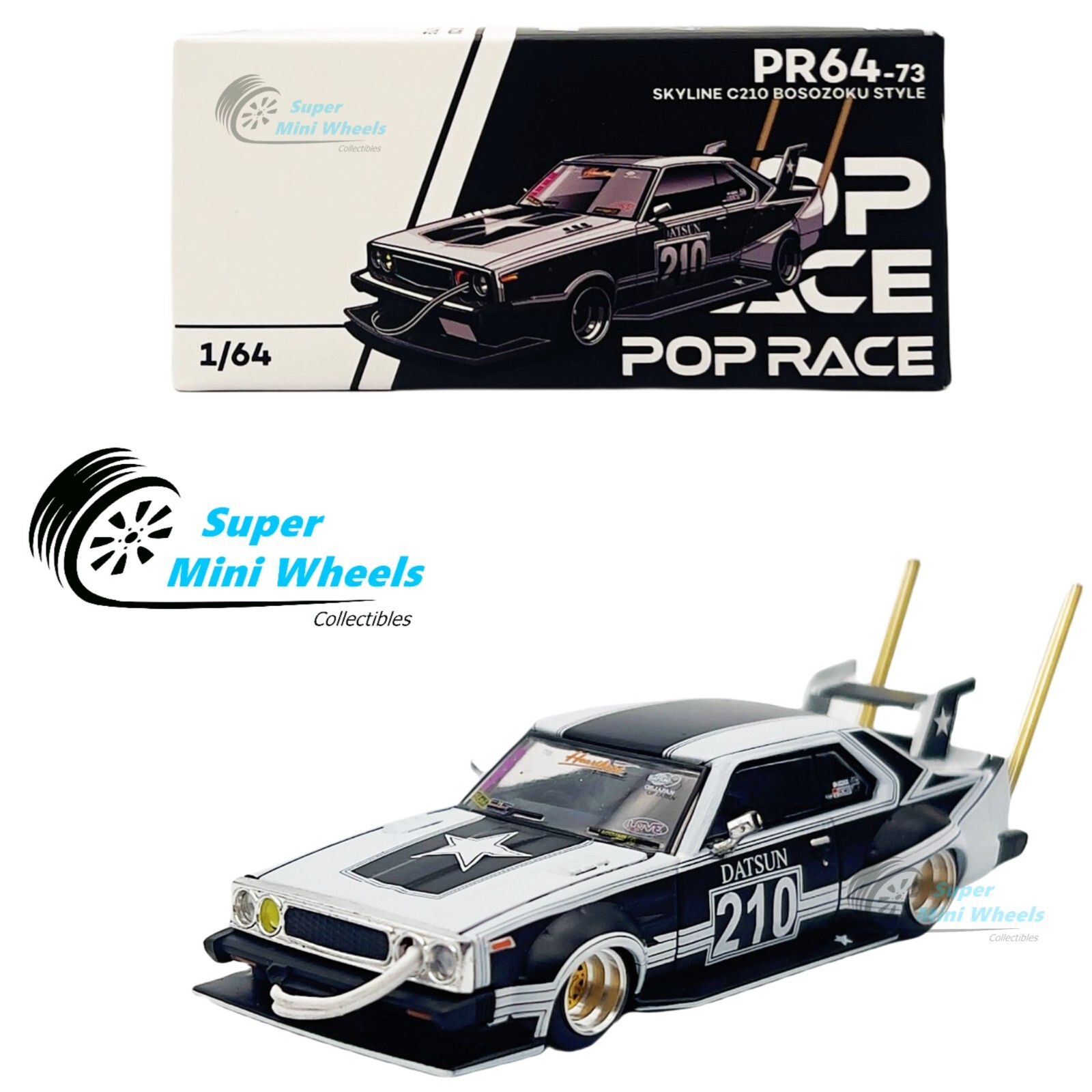 Pop Race 1:64 Skyline. C210 Bosozoku Style PR64-73 | eBay Pop Race 1:64 Skyline. C210 Bosozoku Style PR64-73 | eBay