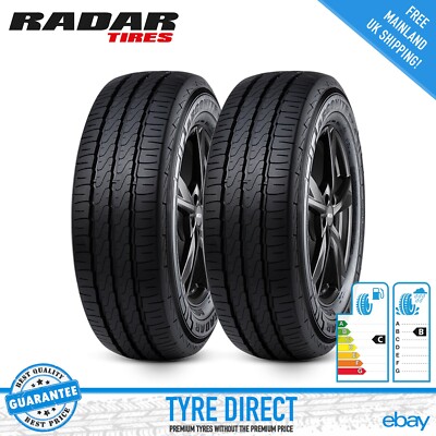 2X 215 70 15C RADAR - GREAT C/B RATINGS - HIGH QUALITY VAN TYRES M+S - 109/107T
