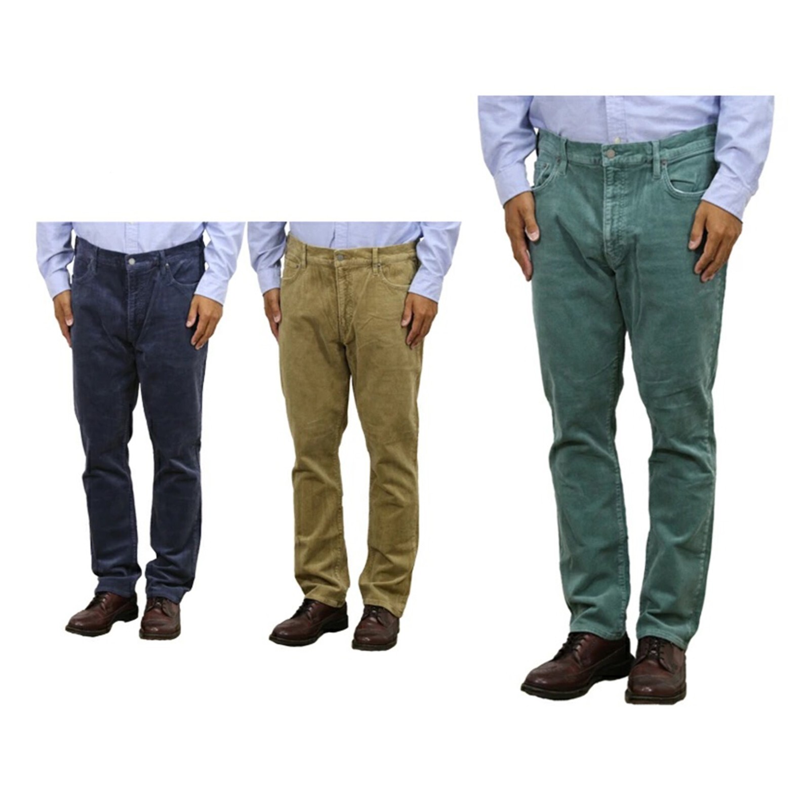 Polo Ralph Lauren Mens Corduroy Varick Slim Straight Cord Pants - 3 colors -