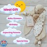 Bunny Lovey Security Blanket – Safe and Soft Toddler, Infant Lovey for Comfort and Cuddles, Newborn Snuggle Toy, Neutral Baby Gift for Boys or Girls. Big Size 16in.