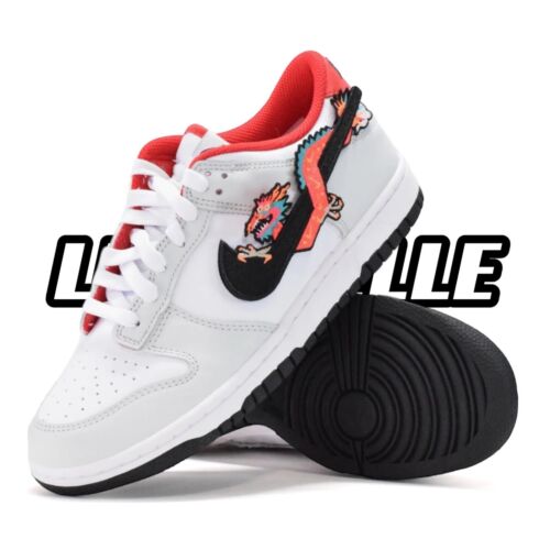 Nike GS Dunk Low \"White/Black 22.5㎝ Nike Dunk Low (GS) - White/Black-White ( Size 7Y) | eBay